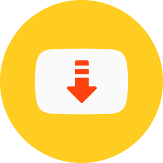 Official-style SnapTube Mod app icon with a yellow background and white download arrow for Android devices.