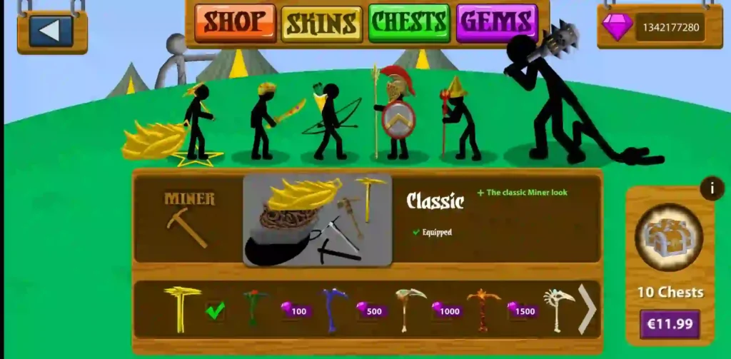 A featured illustration from Stick War: Legacy showing a fierce stickman archer (Archidon) aiming his bow against a blue action background. Perfect for use as a featured banner or gameplay icon for Stick War Legacy Mod APK guides and game reviews.