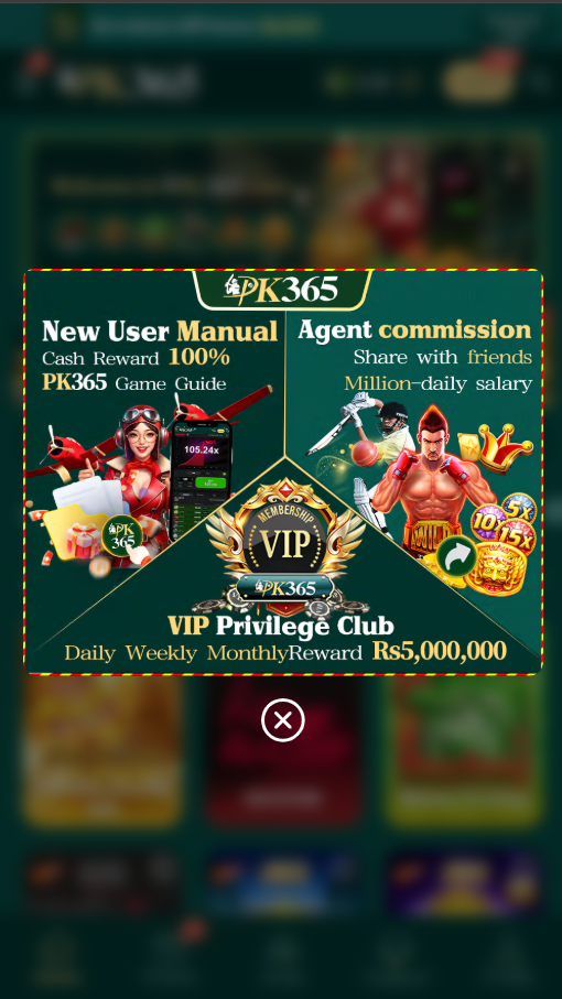 Infographic view of Pk365 Game referral program