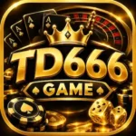 TD666 Game APK Icon – Golden and Black Casino Style